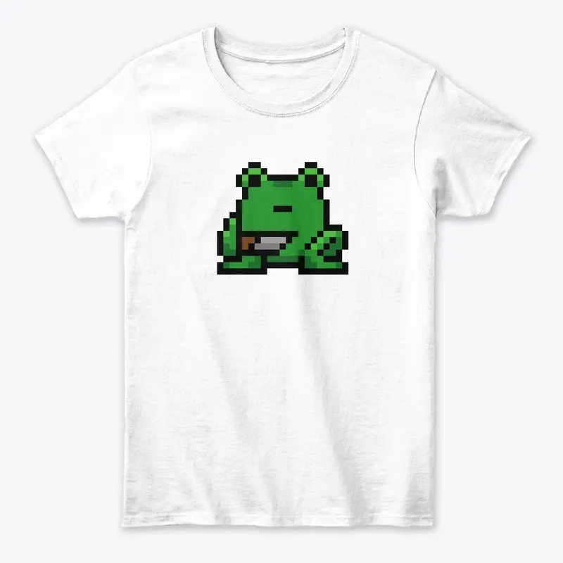 Pixel Frog with a knife 1